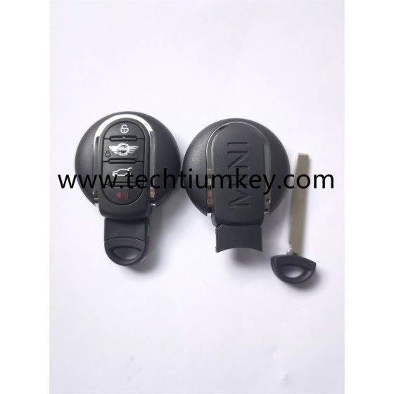 with words on back 4 button remote key shell for BMW Mini